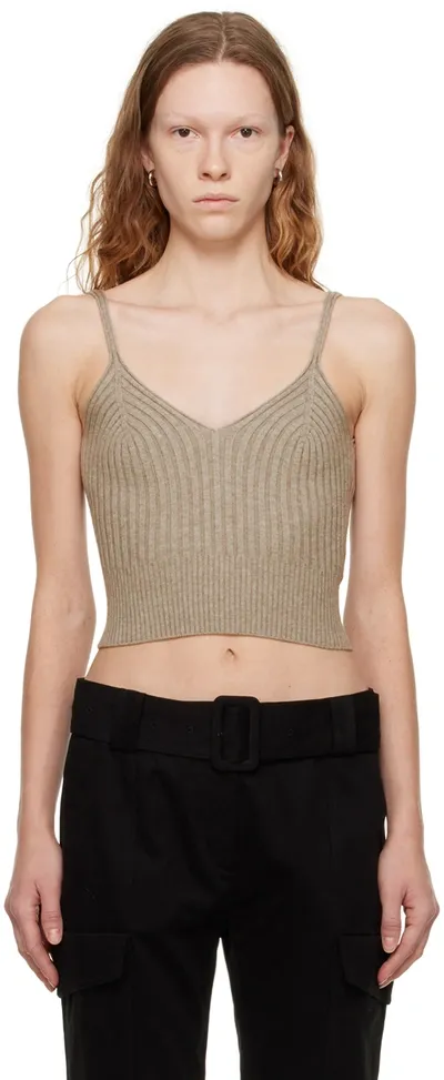 Drae Gray Den Seamless Tank Top In Beige