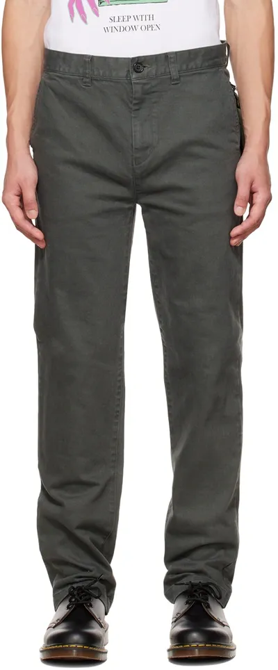 Undercoverism Gray Pocket Trousers In Khaki Gray