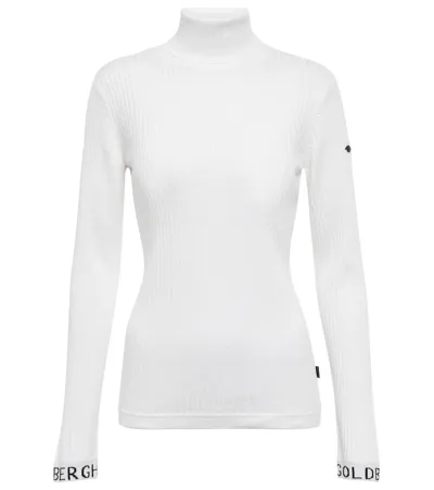 Goldbergh Mira Ribbed-knit Turtleneck Sweater In White