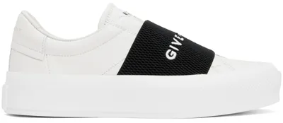 Givenchy White And Black Leather City Sport Sneakers