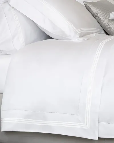 Signoria Firenze Granduca 600 Thread Count Queen Flat Sheet In White/white