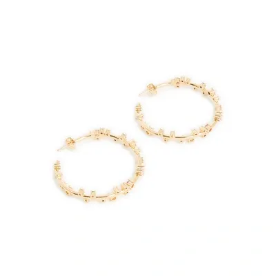 Lavani Jewels Rhinestone Hoop Earrings