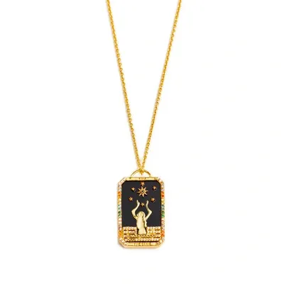 Lavani Jewels The Star Card Gold Necklace