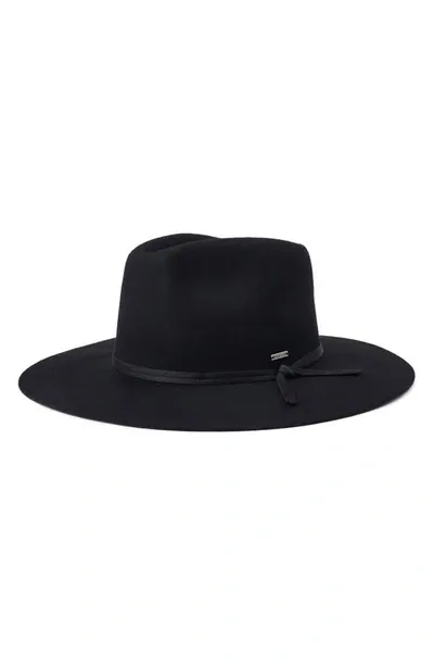 Brixton Cohen Wool Cowboy Hat In Black