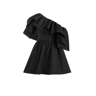 Alexander Mcqueen Robe Asymétrique À Volants