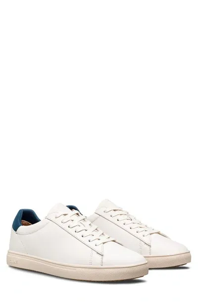 Clae Bradley Sneaker In Off-white Leather Ocean