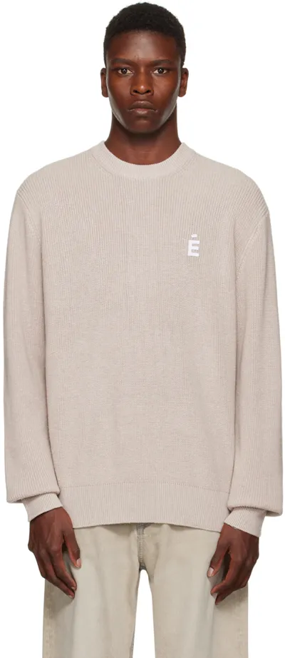 Etudes Studio Beige Boris Patch Sweater In 中性色