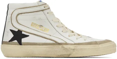 Golden Goose Slide High-top Sneakers In White