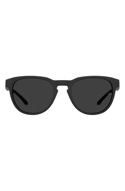 Under Armour Skylar 53mm Round Sunglasses In Black Grey