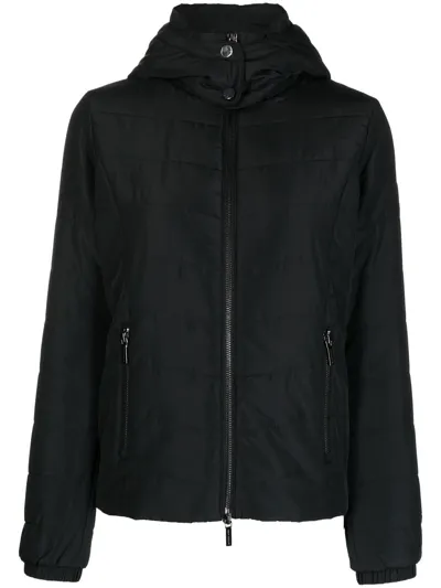 Armani Exchange Padded Zip-up Jacket In Schwarz