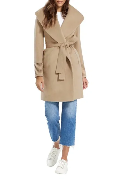 Sentaler Women's Bouclé Alpaca Long Hooded Coat In Camel