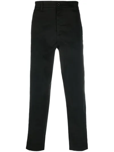 Haikure Straight-leg Cropped Trousers In Black