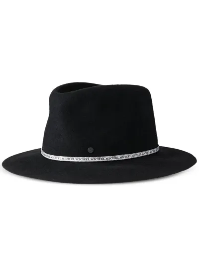 Maison Michel Andre Collapsible Fedora Hat In Black