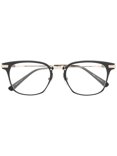 Dita Eyewear Union Rectangle-frame Glasses In Black