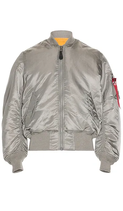 Alpha Industries Ma-1 Bomber In Vintage Gray