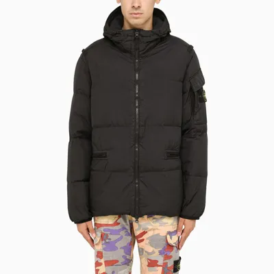 Stone Island Black Quilted Padded Jacket