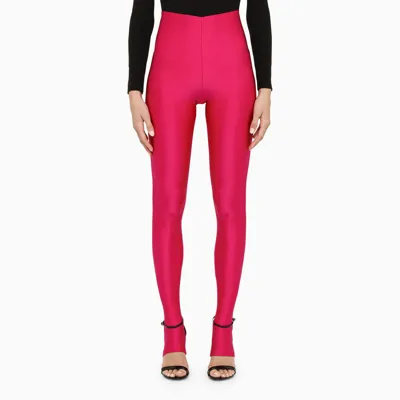 The Andamane Fuchsia Leggings With Stirrups In Pink