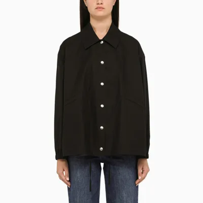 Jil Sander Black Cotton Shirt With Logo