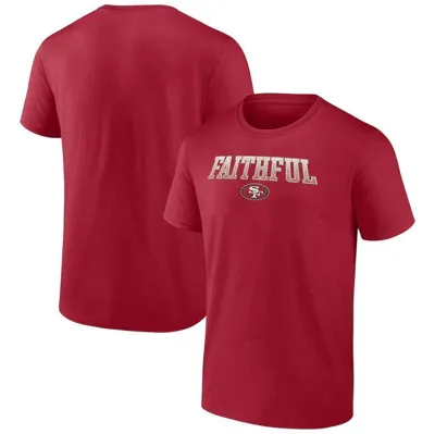 Fanatics Branded Scarlet San Francisco 49ers Big & Tall Faithful Statement T-shirt