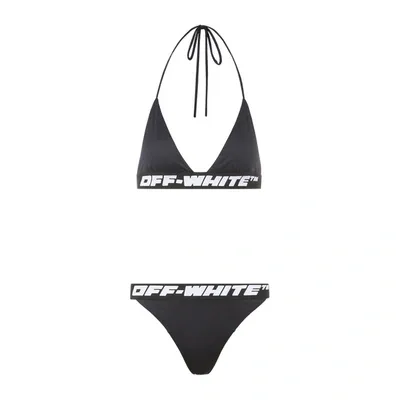 Off-white Maillot De Bain Deux Pièces À Logo