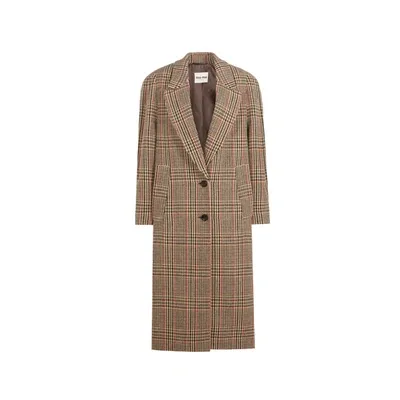 Miu Miu Virgin Wool Houndstooth Coat