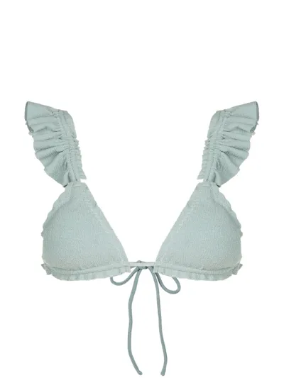 Clube Bossa Laven Triangle Bikini Top In Blue