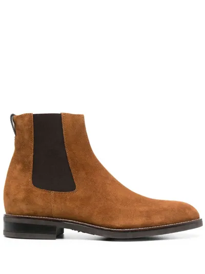 Paul Smith Brown Canon Chelsea Boots