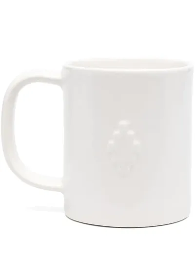 Marcelo Burlon County Of Milan Cross Porcelain Mug In Weiss