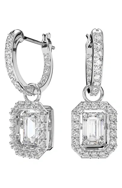 Swarovski Millenia Dancing Crystal Drop Earrings In Rhodium