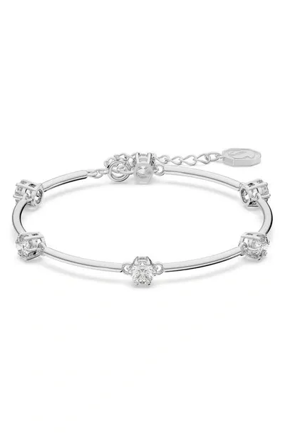 Swarovski Constella Rhodium-plated Brass And Zirconia Bracelet