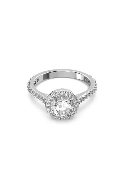 Swarovski Women's Constella Rhodium-plated & Crystal Cocktail Ring