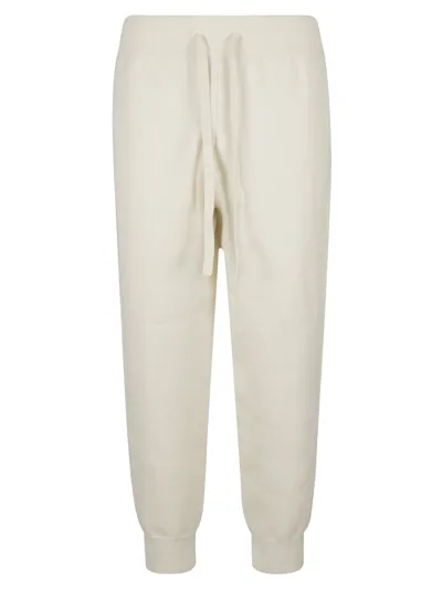 Burberry Laced Track Pants In Natural White