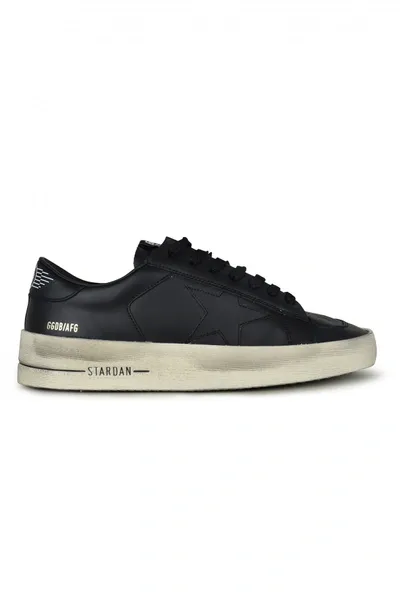 Golden Goose Stardan Sneakers In Leather In Black