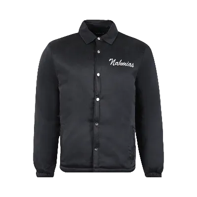 Nahmias Black Appliquéd Stretch-silk Satin Jacket