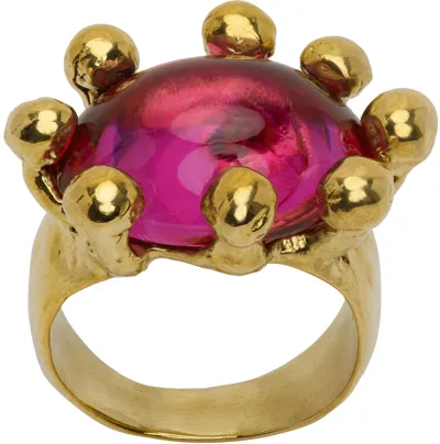 Mondo Mondo Gold-plated Diva Ring