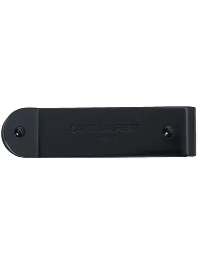 Saint Laurent Logo Money Clip In Nero