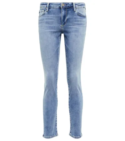 Ag Prima Ankle Mid-rise Skinny Jeans In Prvn