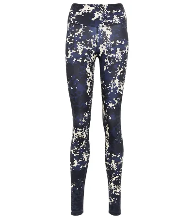 Tory Sport Printed Leggings In Camo Tory Navy