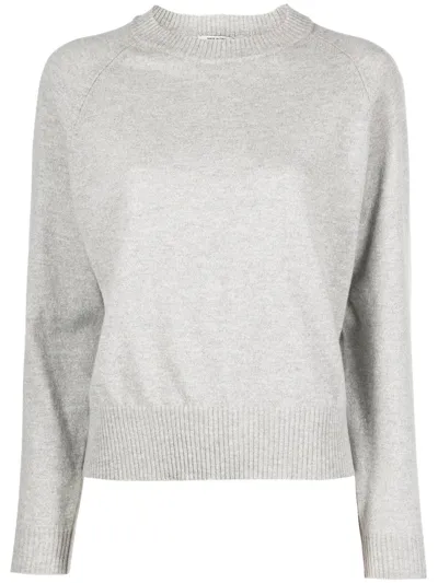 Woolrich Round-neck Knit Jumper In Grau