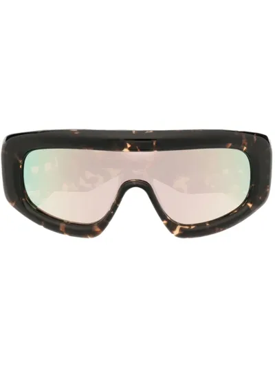 Palm Angels Carmel Oversize-frame Sunglasses In Braun