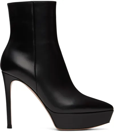 Gianvito Rossi Dasha Heeled Boots In Black