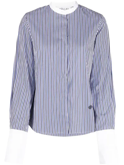 Câllas Striped Long-sleeved Shirt In White