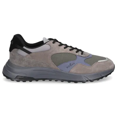 Hogan Low-top Sneakers Hyperlight Suede In Grey