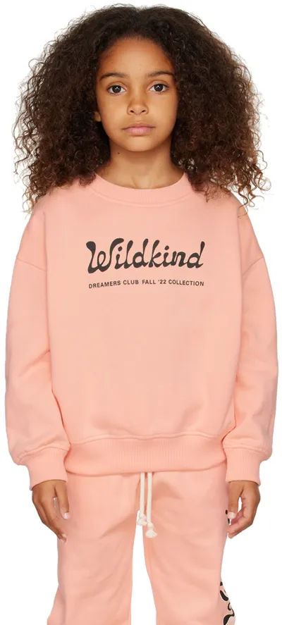 Wildkind Kids Pink Marius Sweatshirt In Peachy Pink