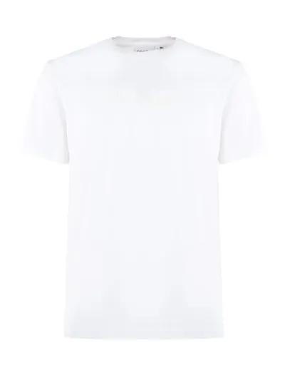 Calvin Klein White Cotton T-shirt In Bright White