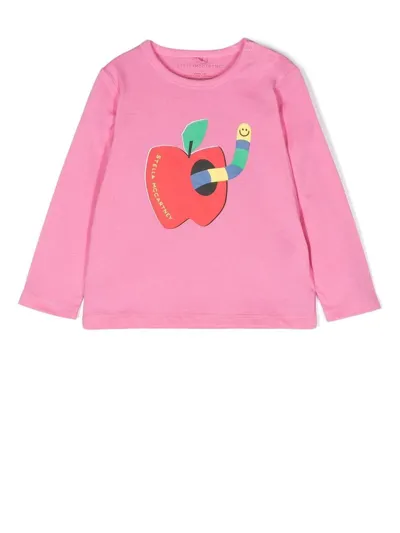 Stella Mccartney Babies' Graphic-print Top In Pink