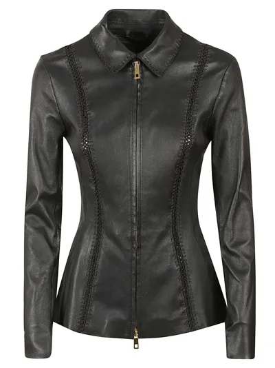 Desa 1972 Leather Jacket In Negro