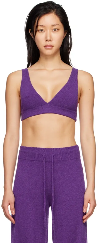 Lisa Yang Purple Capucine Bralette In Dv Deep Violet