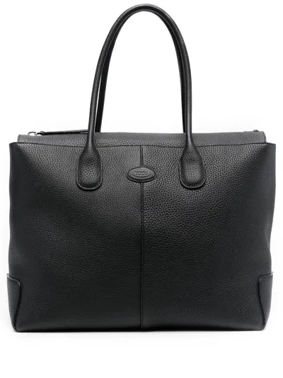 Tod's Shopping Bag Medium Size In Nero