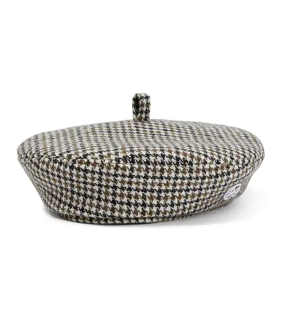 Ruslan Baginskiy Houndstooth Beret In Multicolour